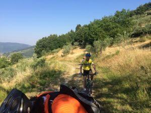 Biking in the Frescobaldi Vineyards